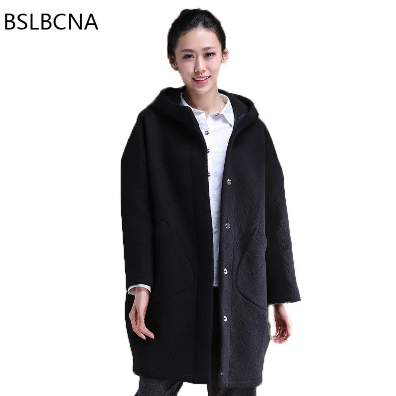 

Wool Overcoat Middle Length Thickening Clothes 2021 Winter Coat Women New Woolen Jacker Plus Size Elegant Korean Style A132