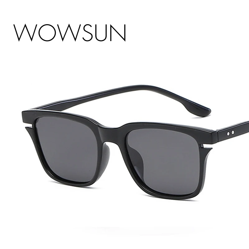Мужские и женские поляризационные солнцезащитные очки WOWSUN черные для вождения