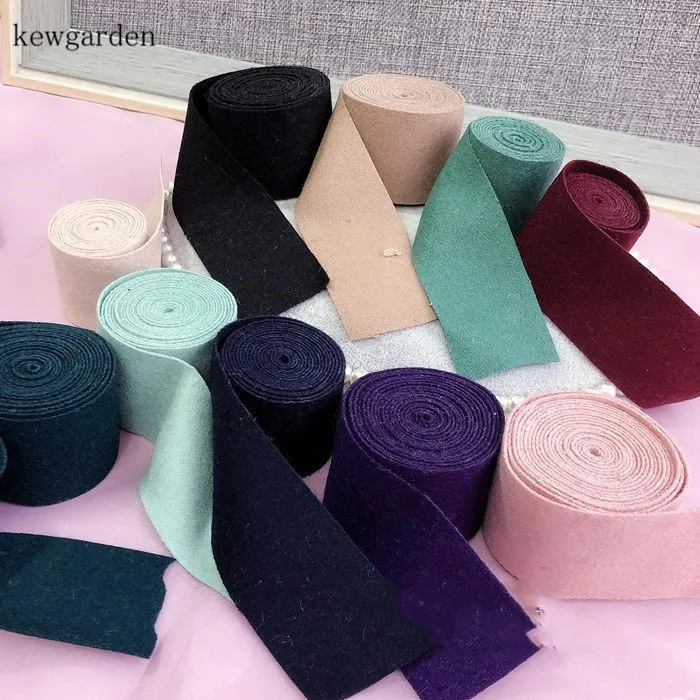 Шерстяной тканевые ленты Kewgarden 1 5 дюйма 38 мм двусторонняя вручную изготовленная