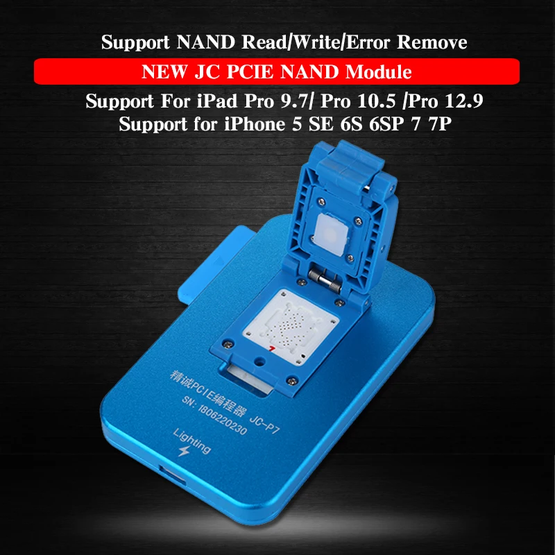 JC Pro1000S P7 HDD NAND программатор PCIE SN чтение запись ошибка модуль удаления для iPhone 7P 7 6SP