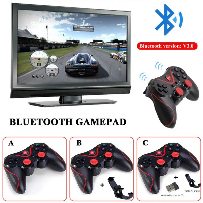 Беспроводной Bluetooth геймпад T3 S600 STB S3VR 2018 игровой контроллер джойстик для