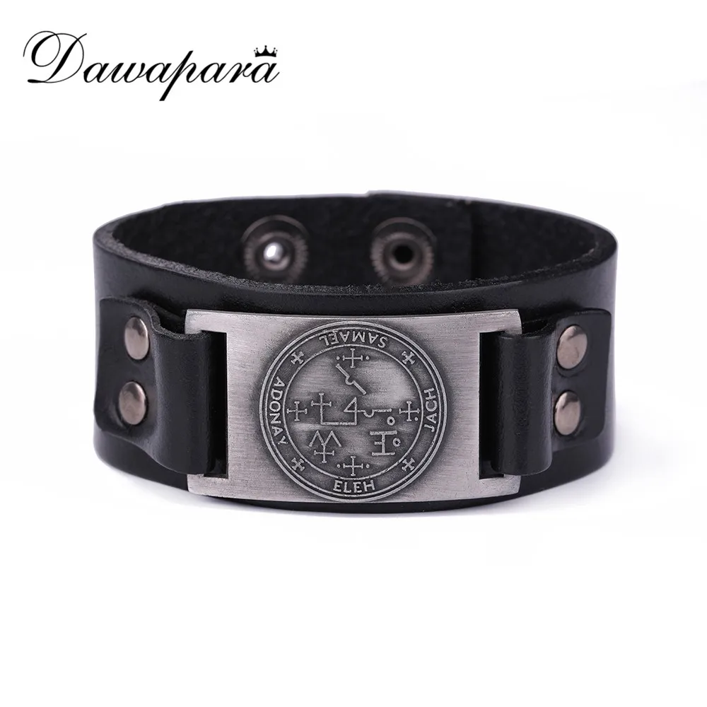 Браслет из натуральной кожи Michael Samael Zadkiel Raphael Uriel Thavael Gabriel Punk супернатуральный