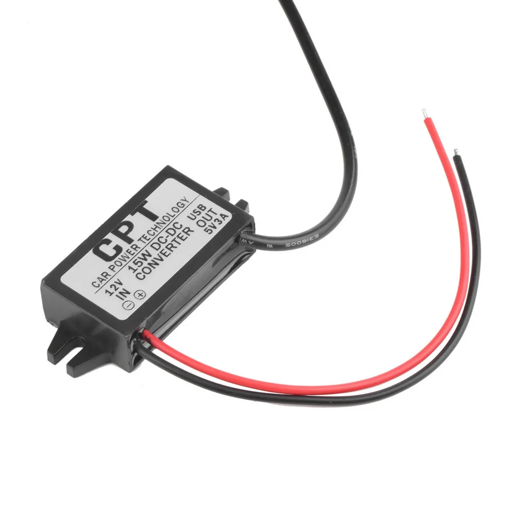 Новейший модуль преобразователя постоянного тока от 12 В до 5 3 А 15 Вт USB-адаптер