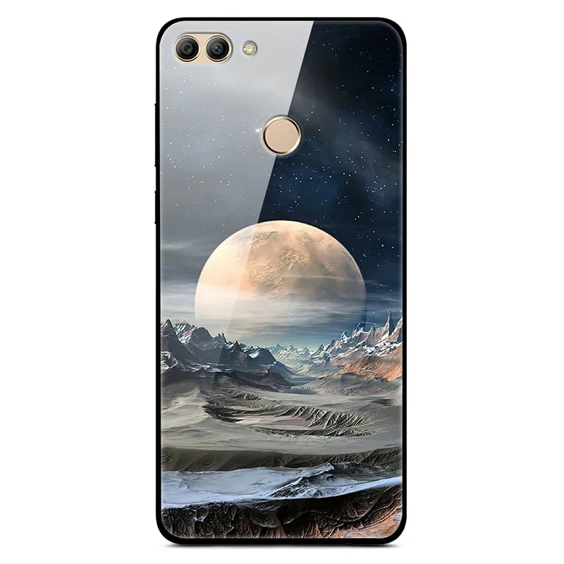 20 Для huawei P Smart Enjoy 7S чехол из закаленного стекла с изображением планеты космос, стеклянный чехол-накладка для huawei P Smart Coque Shell PSmart - Цвет: 20