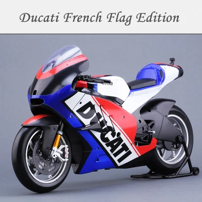 French flag version Maisto 1:6 KTM Red Bull NO1 Авторизованная модель мотоцикла из сплава игрушечный автомобиль локомотив модель автомобиля украшение - Цвет: French flag version