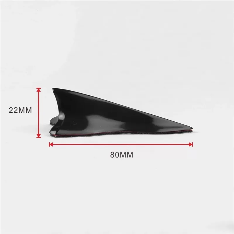 1PCS Car Antenna Shark Fin Diffuser Vortex Generator Diffuser Shark Antenna For Wing Spoiler Roof Windshield Novel