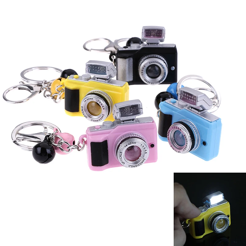 

1pcs Luminous Led Camera Flashing Toys for Kids Digital Camera Keychain Sound Flash light Pendant Bag Accessories Children Toy