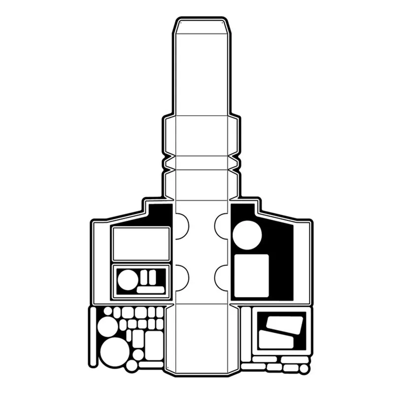 cutting dies DiyArts Нож для вырубки Dies коробка подарок автомобиль для детей трек металла резка умирает изготовление скрапбукинга альбом штамп для теснения с вырезами Рождество - Цвет: cutting dies