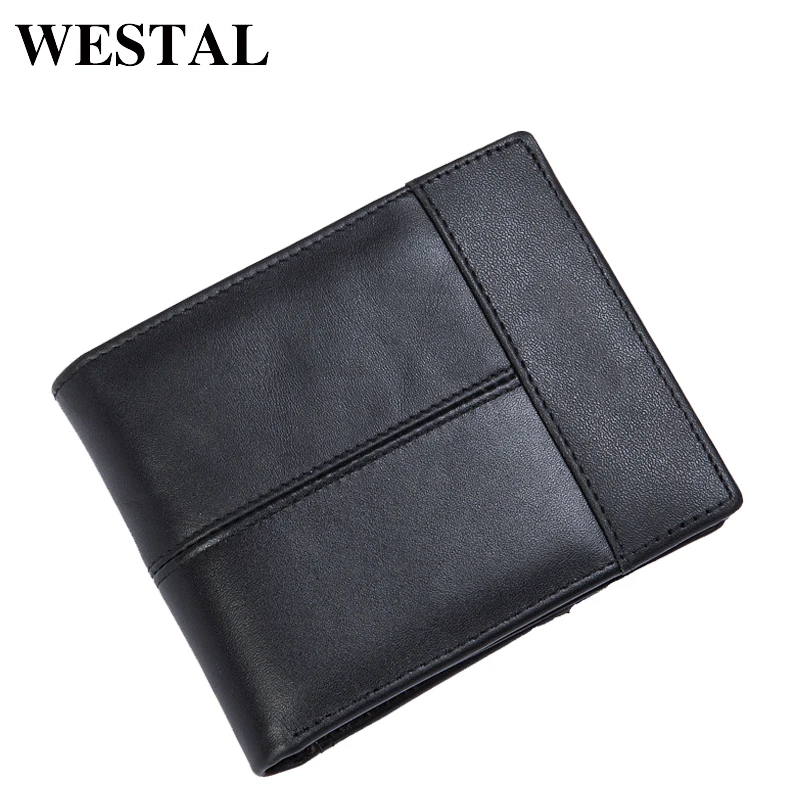 WESTAL Мода Удобный Мужской Кошелек Короткий Бумажник Монет Держатель Мужские