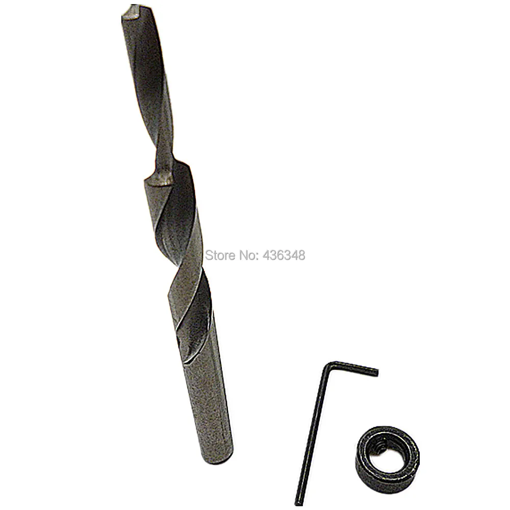 

10mm Woodworking Twist Step Drill Bit Pocket-Hole Drill Bit For Manual-Pocket Hole Systems W/ Depth Collar Allen Wrench