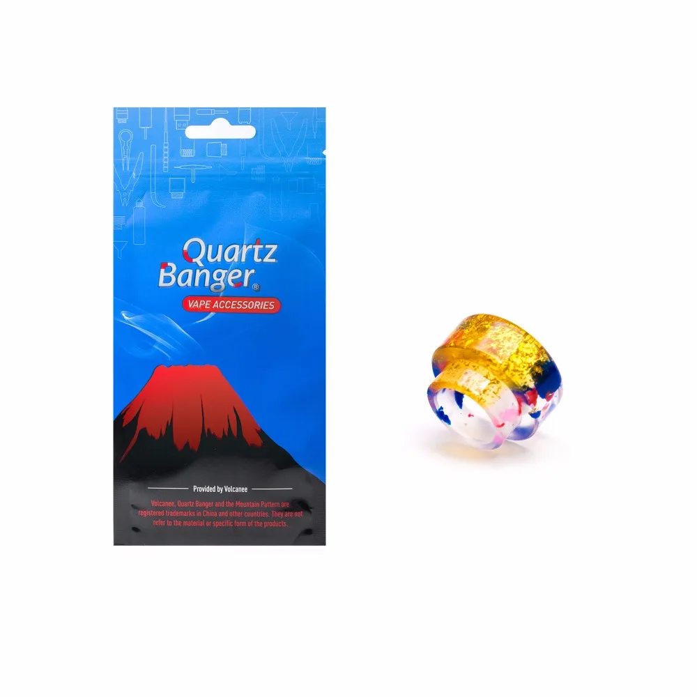 Кварцевый Banger 1 шт. Наконечник-капельница из эпоксидной смолы смешанного цвета, устойчивый к теплу, для атомайзера Kennedy 24, парогенератор электронных сигарет.