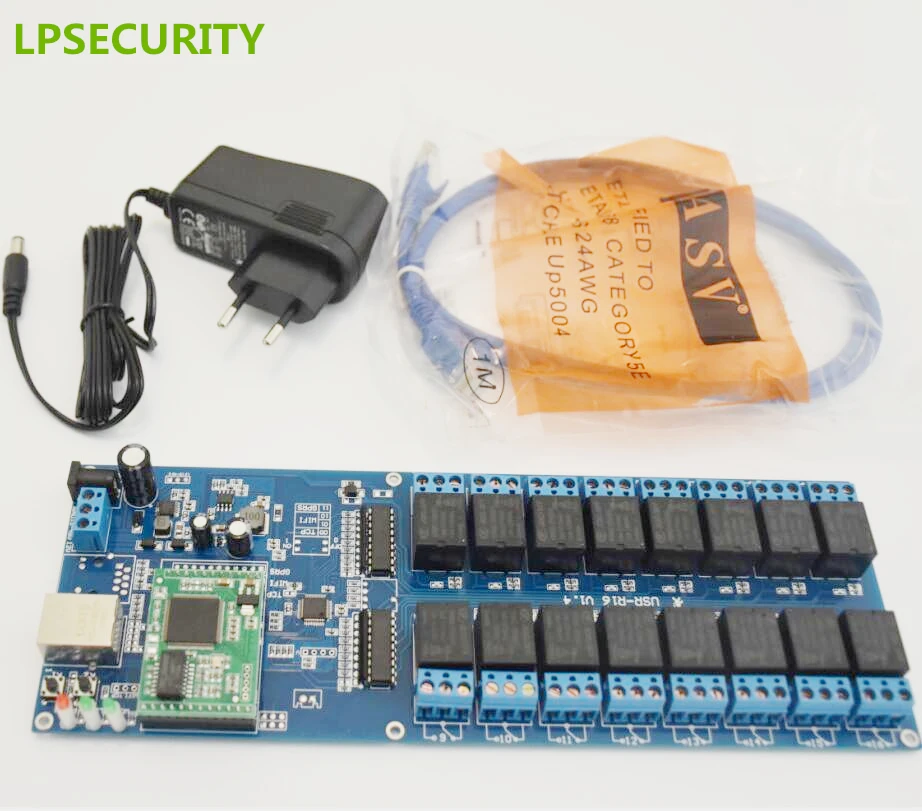 LPSECURITY USR R16 T промышленная сеть Ethernet реле 16 каналов выход дистанционное управление