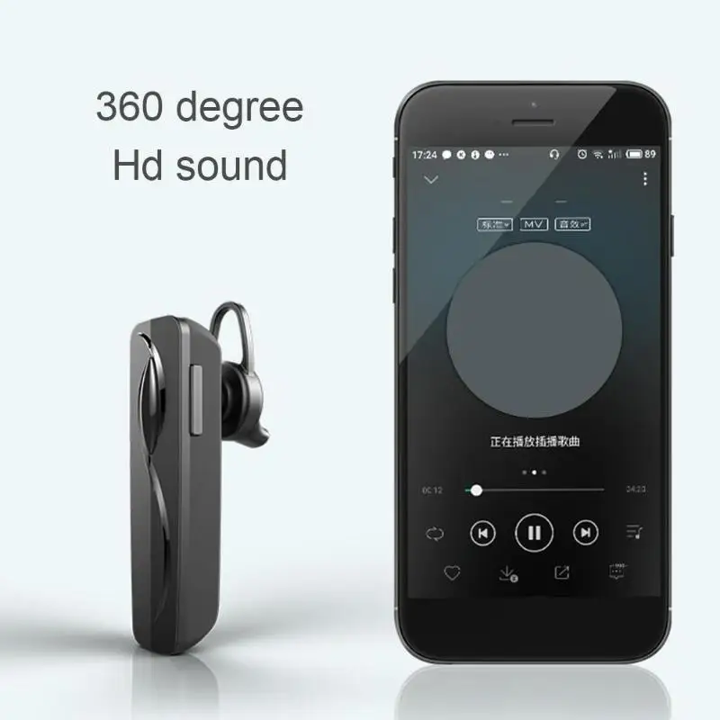 Стерео беспроводной бизнес Bluetooth 4,1 Наушники для одного автомобиля, водителя, громкой связи, вызова CVC6.0, шумоподавление, вкладыши с микрофоном