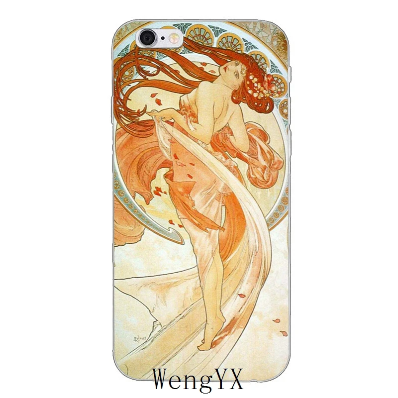 Художественный плакат ALPHONSE очень тонкий силиконовый мягкий чехол для телефона