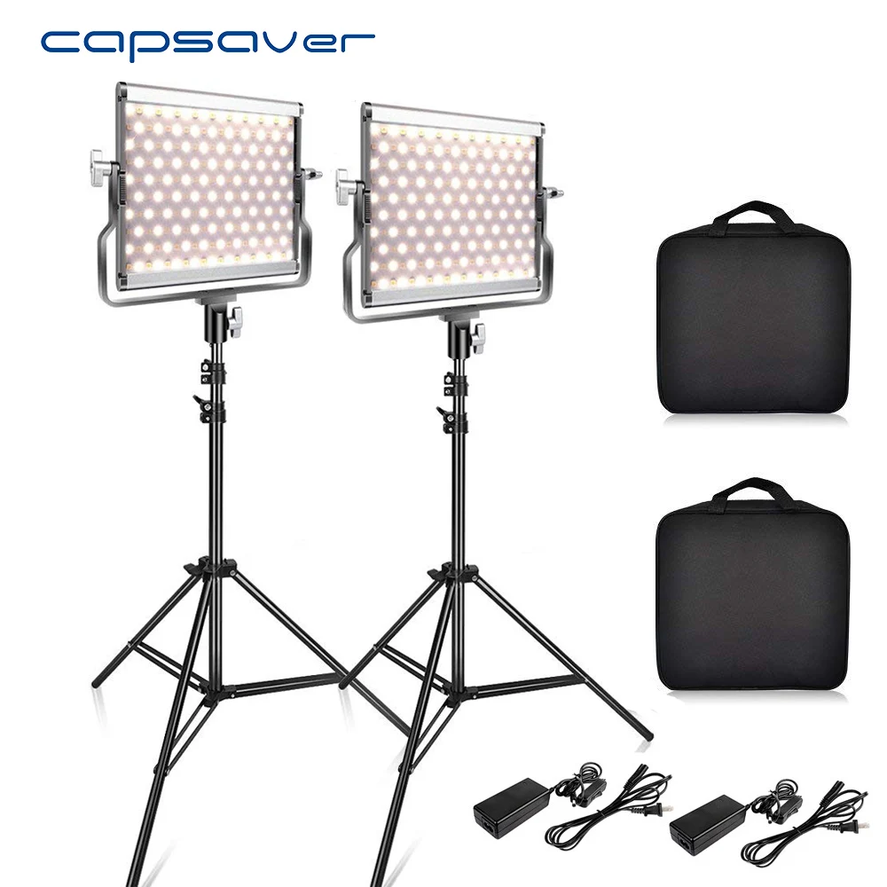 Capsaver L4500 2 комплекта светильник для фотосъемки со штативом видео студии YouTube Фото