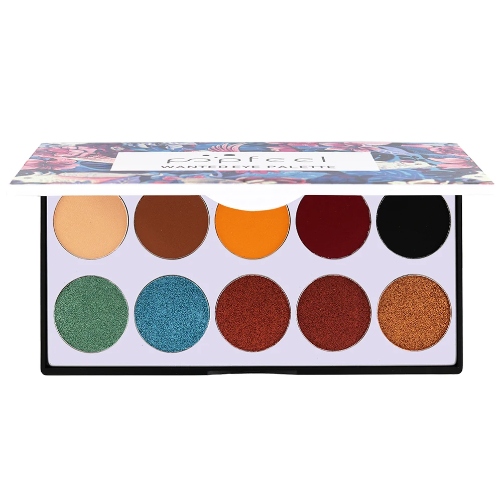 Popfeel Waterproof Matte Eyeshadow Palette Eye Makeup Glitter Shadow Long-lasting Make Up Cosmetic Nude Color |
