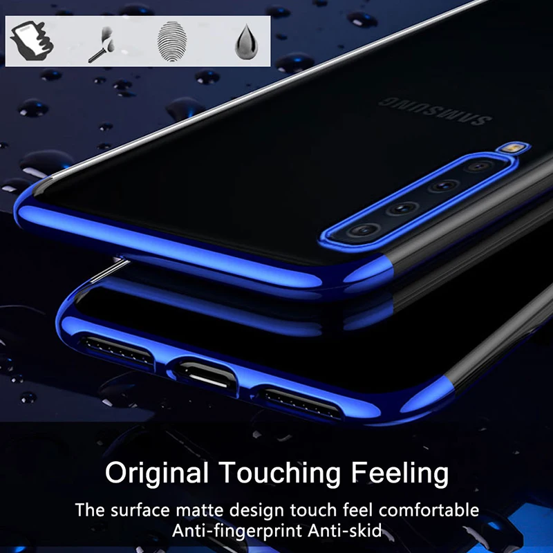 Роскошный прозрачный ТПУ силиконовый чехол для телефона Samsung Galaxy A50 A30 A20 A10 A80 A40 M10