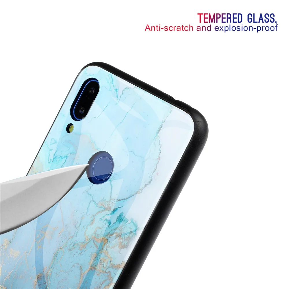 KISSCASE Fashion Marble Case For Xiaomi Redmi Note 5A Pocophone F1 Mi A1 Gradient Glass 8 Se Pro 5S Funda |