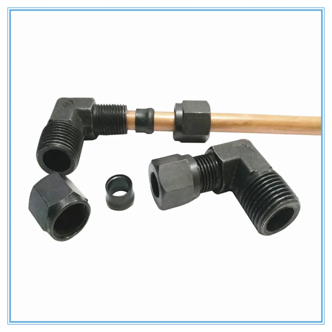 

High pressure tubing transition joint hydraulic carbon steel card sleeve pipe joint M10*1 M12*1.5 M14*1.5 M16*1.5 M18*1.5