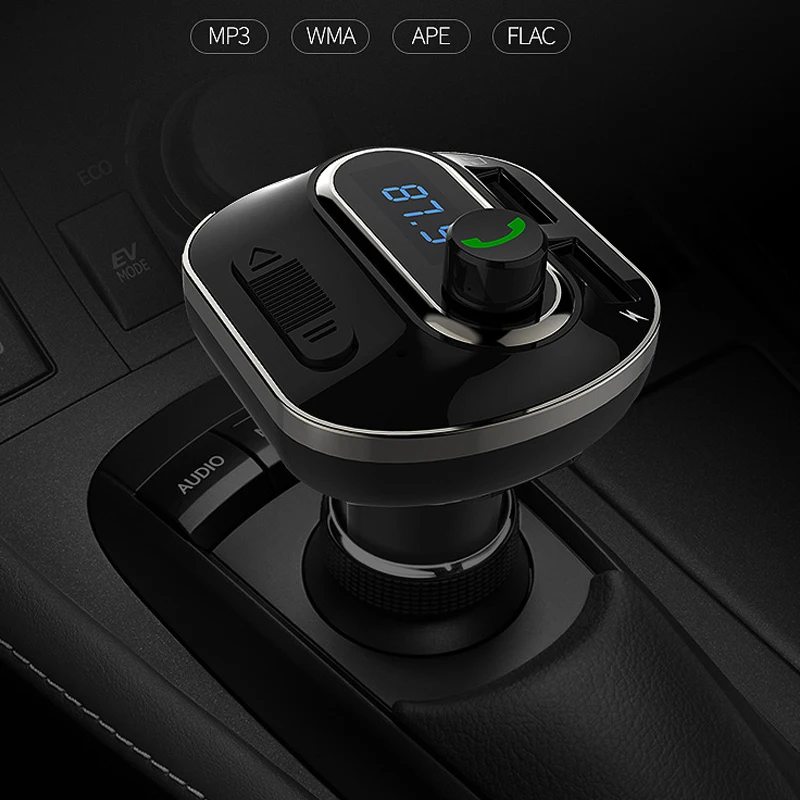 Bluetooth 4 1 автомобилей MP3 аудио плеер Car Kit FM AUX TF карты громкой связи вызов 3.4A Dual USB