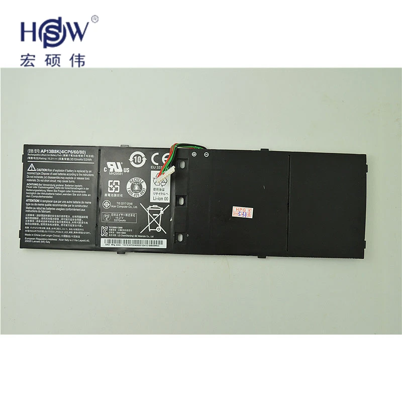 HSW 53wh 15 2 V AP13B8K KT00403015 батарея для ACER Aspire R7 V5 V7 ES1 511 M5 583P 571 473G 573P 481 481G|battery for acer|battery acer