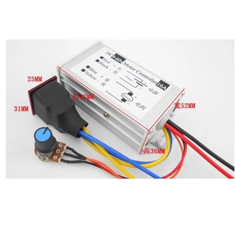 Контроллер скорости электродвигателя Bringsmart CCM6D ШИМ постоянный ток 9-60 в 10 А