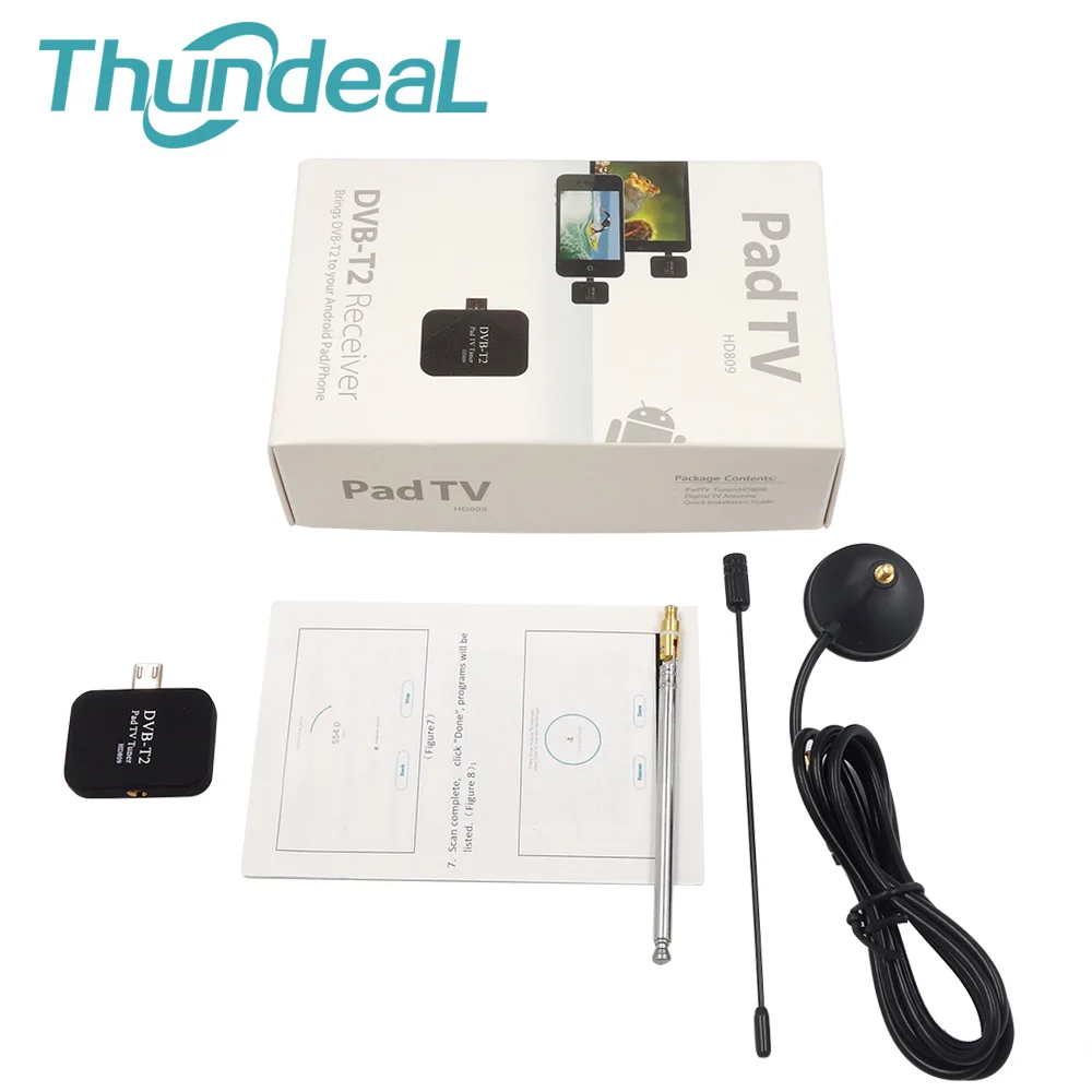 HD цифровой DVB-T2 ТВ приемник Micro USB для клавиатра android-телефона Наклейте D ТВ-цифра