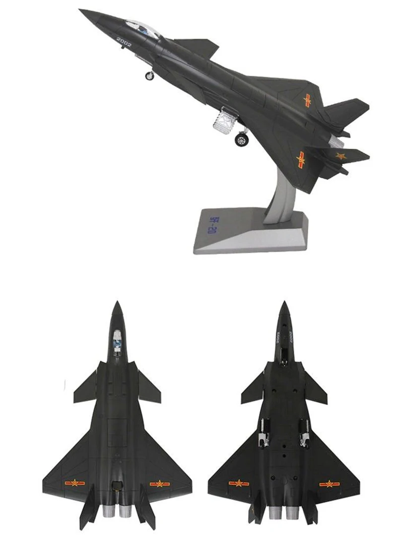 Игрушки подарок для Для детей 1: 72 Масштаб модели самолета сплав литье модели самолетов J-20 черный орел Истребитель модель
