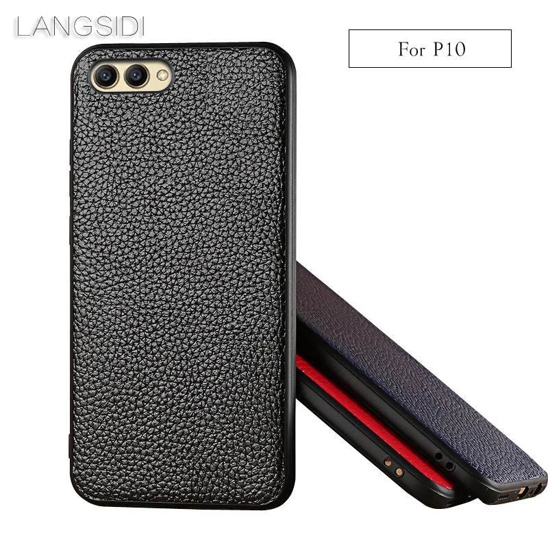 Чехол для телефона бренда LANGSIDI с полной оберткой под кожу литчи для Huawei P10, полностью ручная обработка заказа.