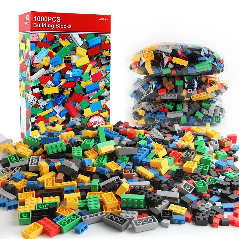1000 Pieces City DIY Creative Building Blocks Bulk Sets Brinquedos Friends Classic Bricks Educational Toys for Children