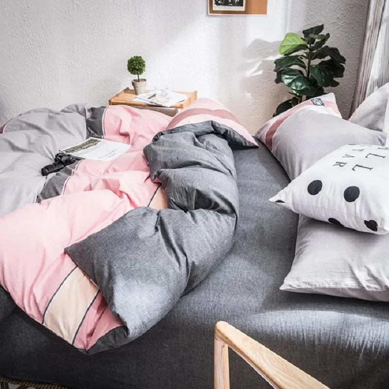 Постельные принадлежности из чистого хлопка высокой плотности в скандинавском