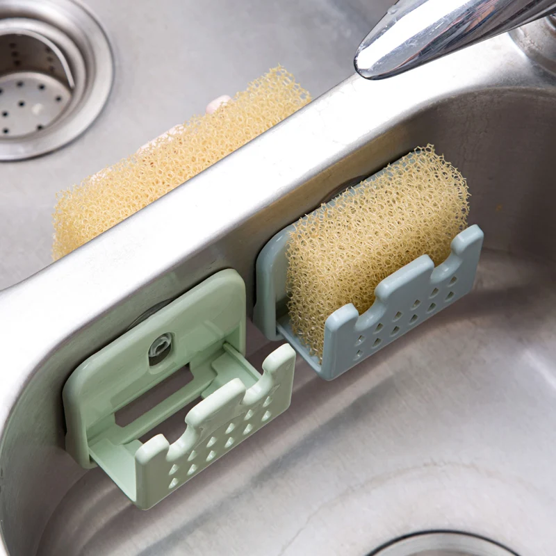 1 шт. складной держатель на присоске для кухонной раковины губчатые скребки