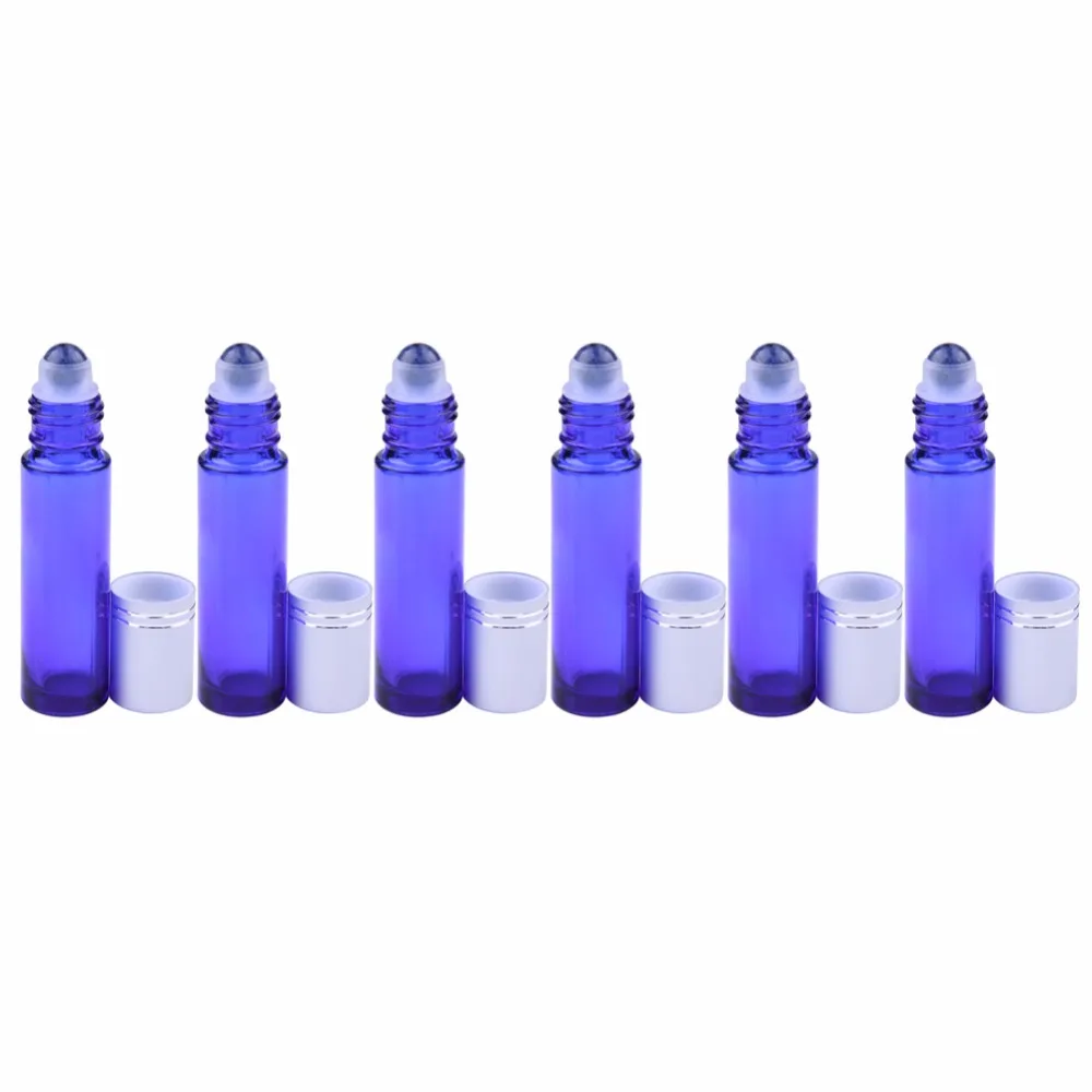 10 шт цветные стеклянные бутылочки для эфирного масла мл Sodalite Stone Roll On