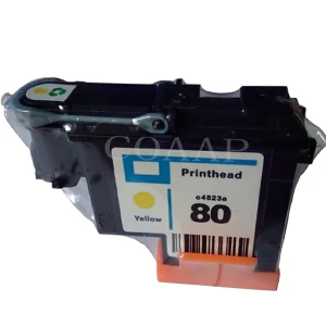 1pk--Yellow 1PK совместимые чернила для hp 80 печатающая головка Designjet 1000 1050c 1055 принтер чернильный картридж Печатающая головка для hp 80 - Цвет: 1pk--Yellow