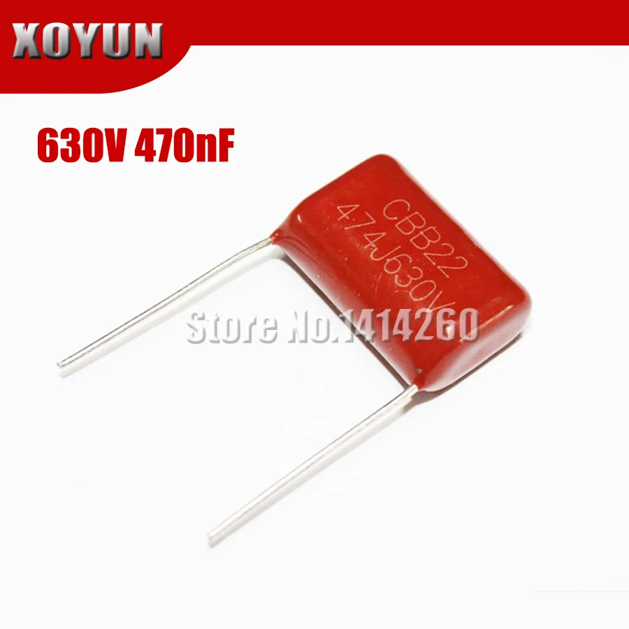 

10PCS 630V474J 0.47UF 470NF Pitch 20MM 630V 474 CBB Polypropylene film capacitor