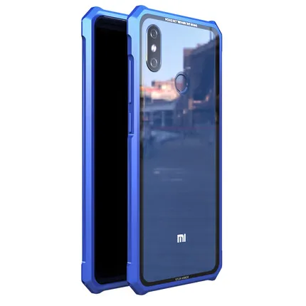 High-end ultra-thin metal frame Tempered glass mirror shell For Xiaomi mi 8 mi8 case. MI8 PRO Mi8 Explorer cover. |