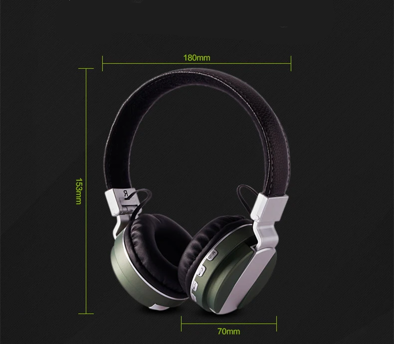 Новые беспроводные Bluetooth-наушники гарнитура складные наушники с микрофоном для