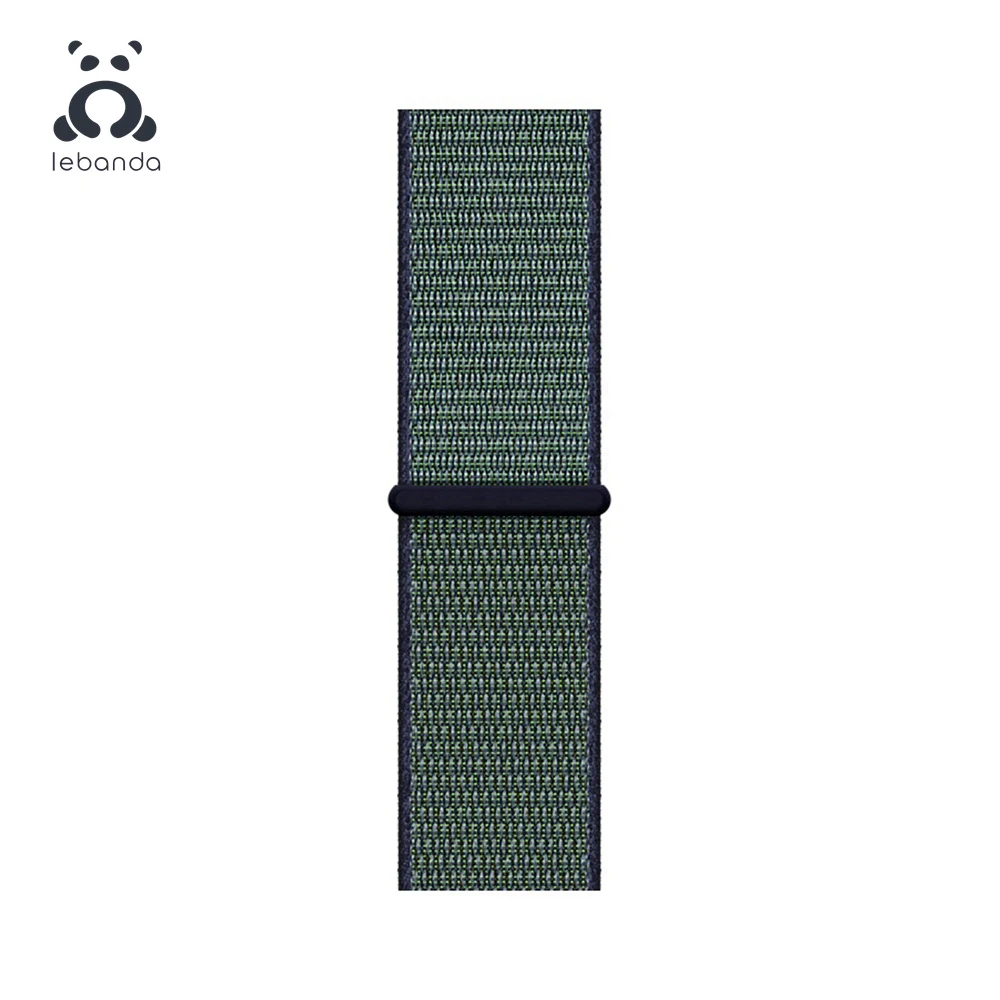 Midnight Fog Lebanda Sport loop для apple watch 5, 4, 3, 2, 1, ремешок для iwatch 38, 40, 42, 44 мм, тканый нейлоновый ремешок, Аляска, синий - Цвет ремешка: Midnight Fog