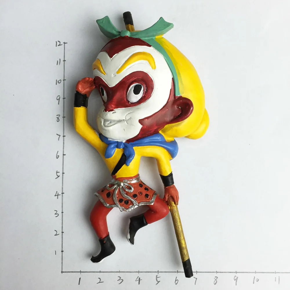 The Monkey King China Tourist Souvenirs Fridge Magnet Refrigerator Magnetic Sticker Early Education gifts For Kids Home Decor|souvenir fridge