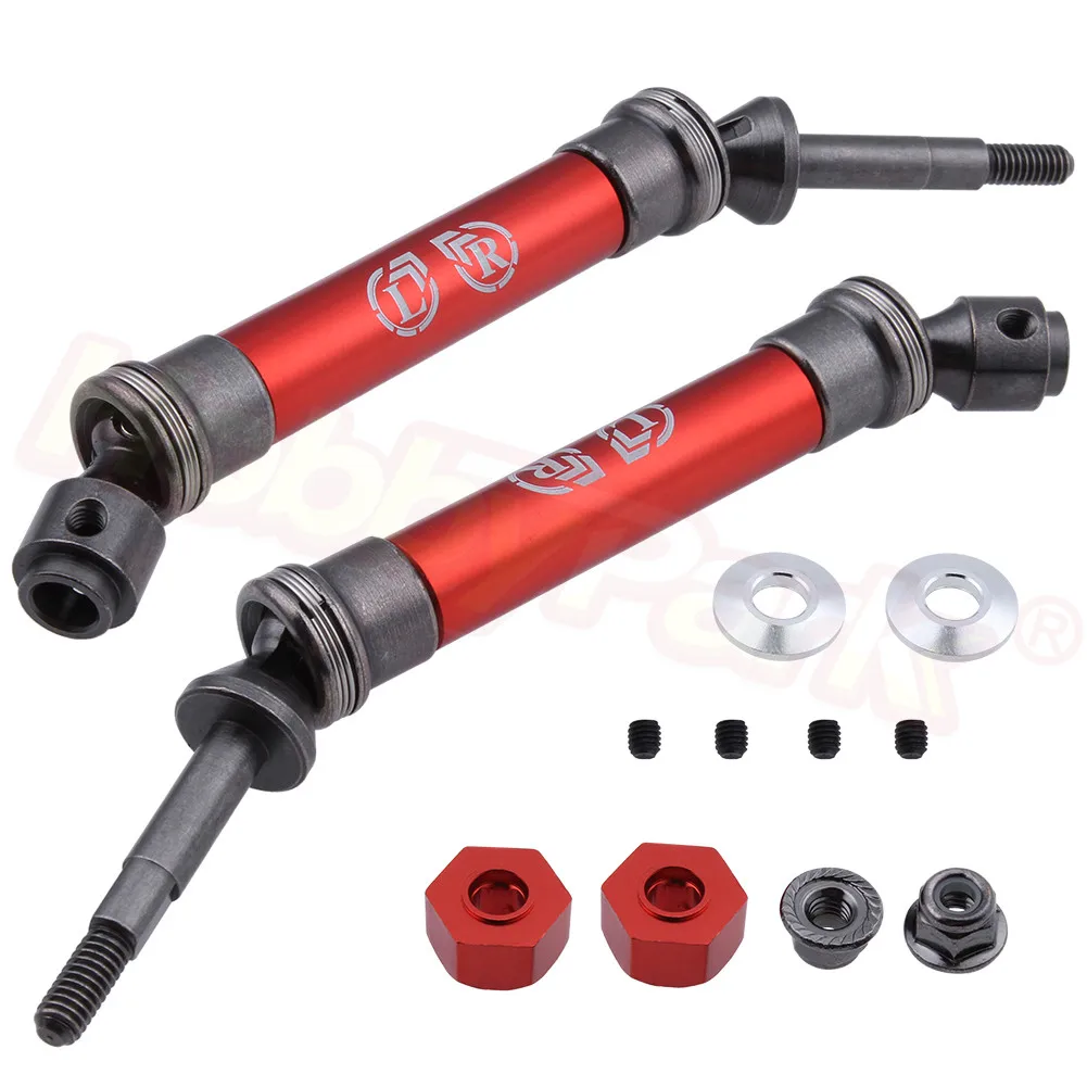 

2 шт. сверхмощный Металлический Стальной задний Driveshaft CVD Замена 6852R 6852X для RC Traxxas 1/10 Slash 4x4