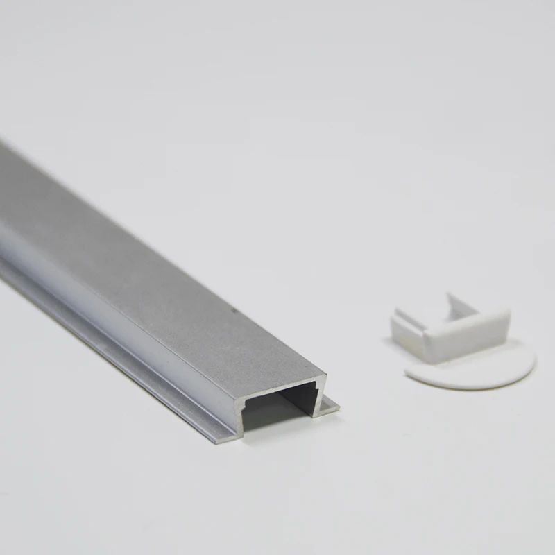10 шт. * 1 метр встраиваемый алюминиевый профиль с фланцем для светодиодной ленты