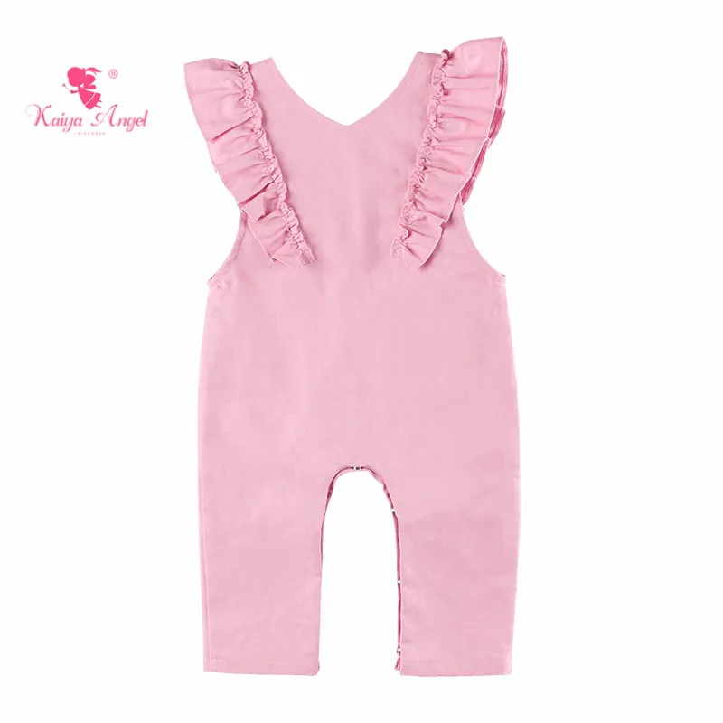 Новинка 2019 летний комплект одежды Kaiya Angel для маленьких девочек румяна без