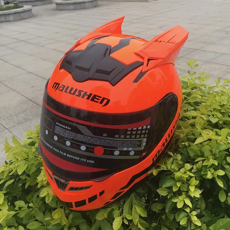 Malushun мотоциклетный шлем женский флип-ап мотоциклетный шлем Мото шлем Capacetes De Motociclista НОВИНКА шлем Мото Abs материал - Цвет: 2