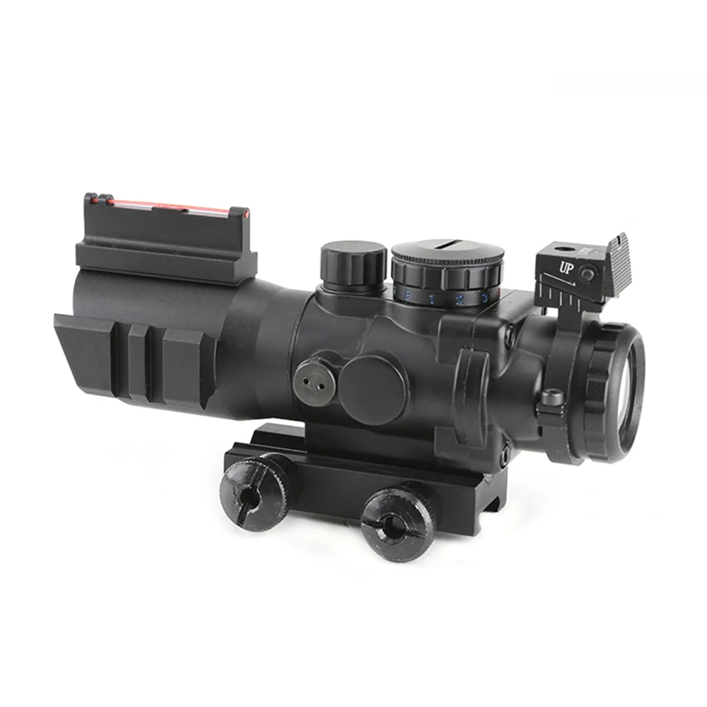 Оптический Прицел Acog 4x32 тактический прицел с красной точкой для охотничьей