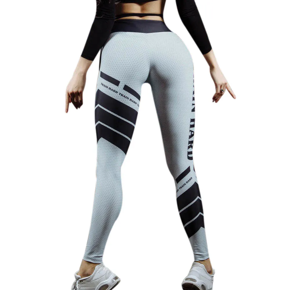 Женские Штаны Для Йоги эластичные спортивные Леггинсы для фитнеса обтягивающие