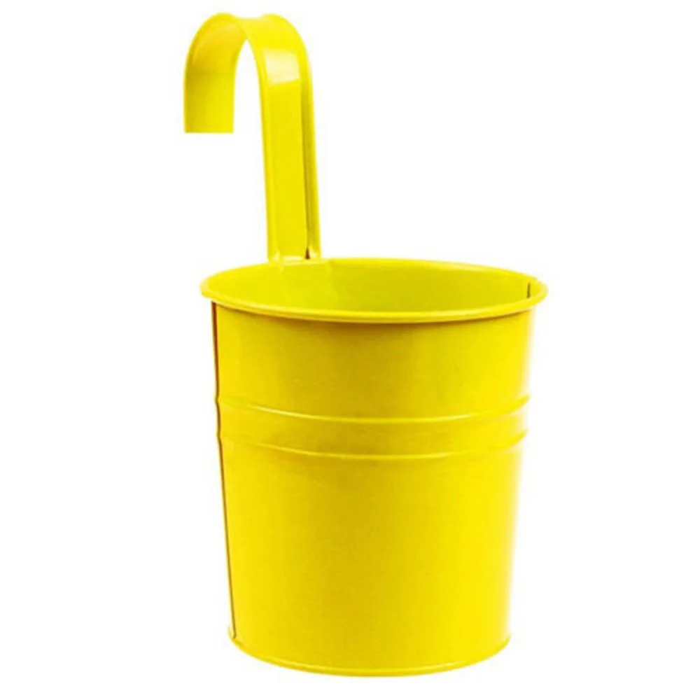 1x металлические подвесные корзины для сада с железным декором|Цветочные горшки и