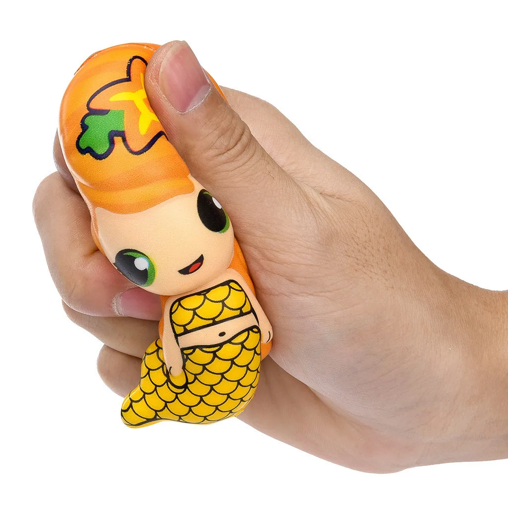 Squishies игрушка каваи очаровательная игрушка Русалка медленно поднимающийся крем ароматическая игрушка для снятия стресса белка свипает антистресс для детей@ 45