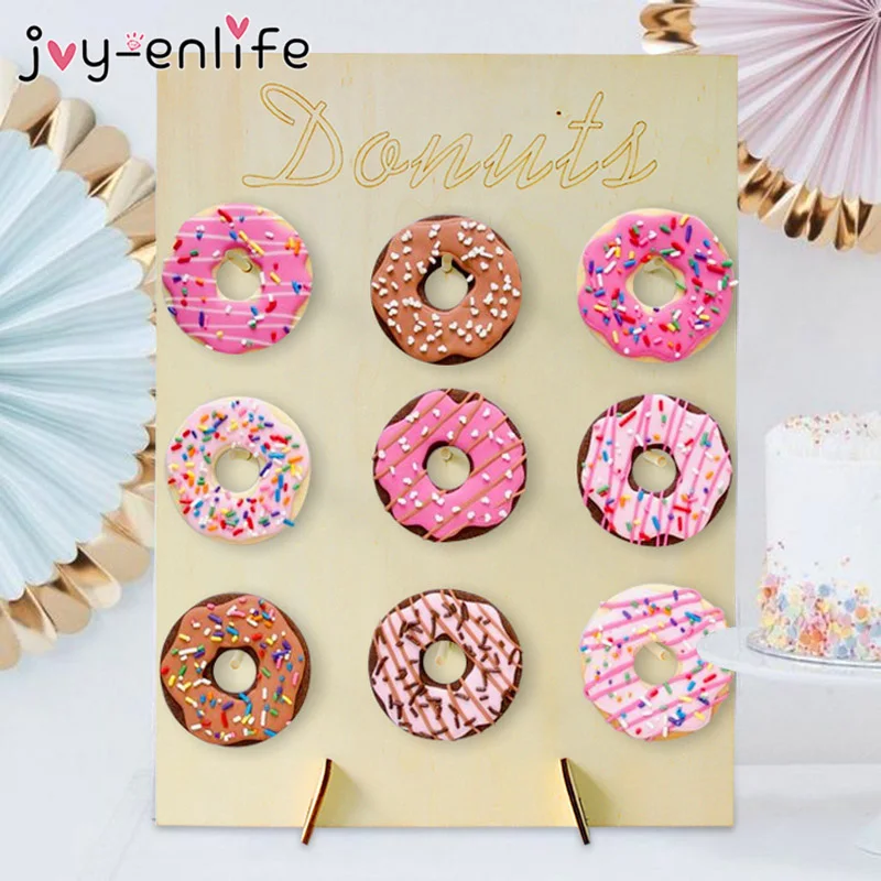 Doughnut плакатная бумага чашка салфетки тарелки с днем рождения Юбилей ребенок душ конфеты украшение для бара и вечеринки пончик Вечерние
