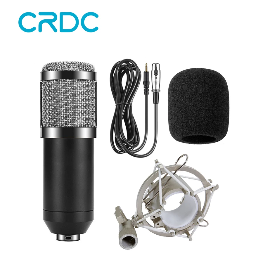 CRDC BM 800 конденсаторный микрофон с металлическим ShockMount Professional караоке компьютер/PC