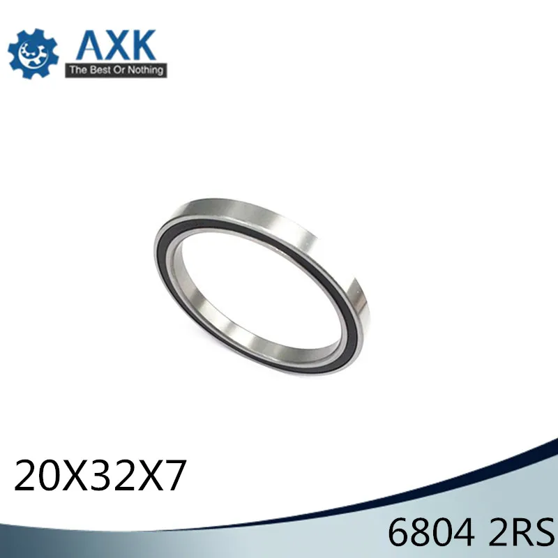 6804 2RS подшипник 20*32*7 мм 10 шт ABEC 1 Метрическая тонкий срез 61804RS RS шариковые